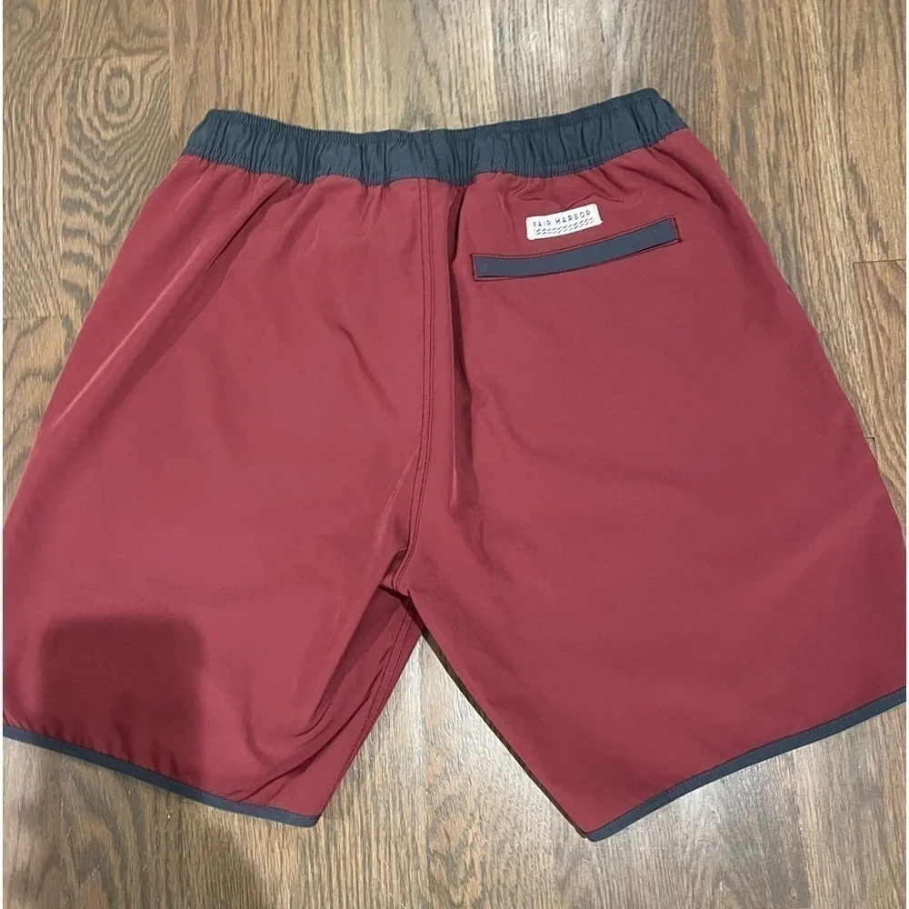 Fair Harbor Mastos Anchor Trunk board shorts Mens M nautical coastal surfing E - Picture 7 of 7